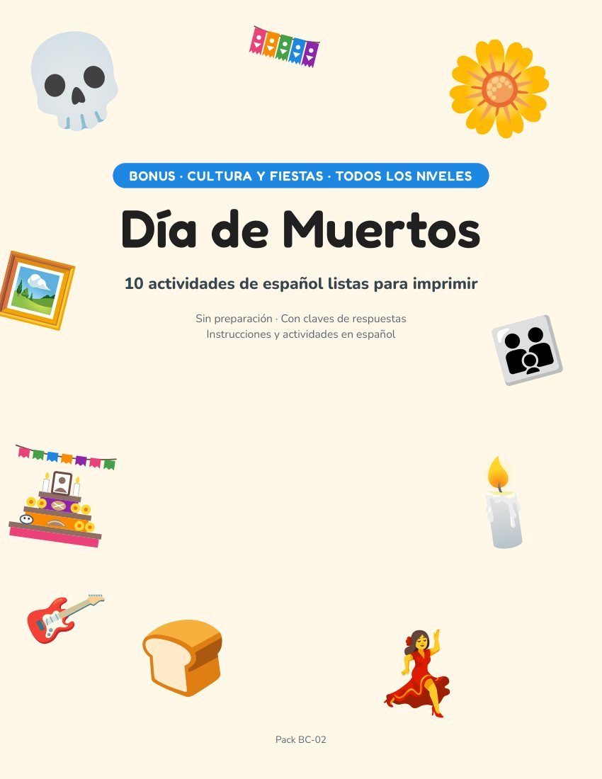 Portada del pack Día de Muertos