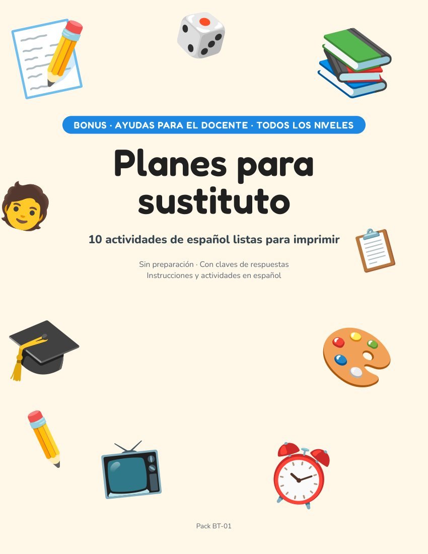 Portada del pack Planes para sustituto